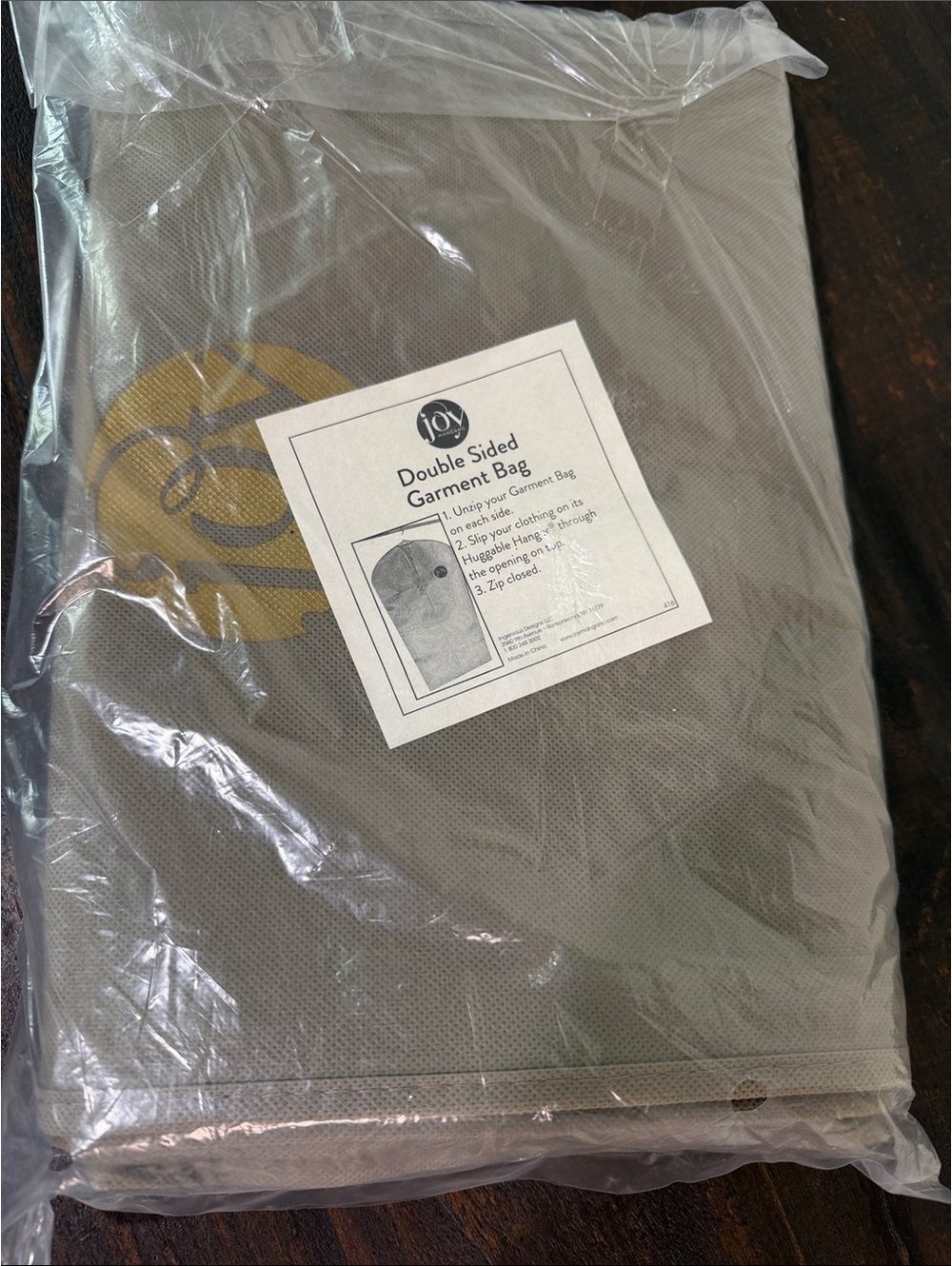 Joy Mangano Double Sided Garment Bag